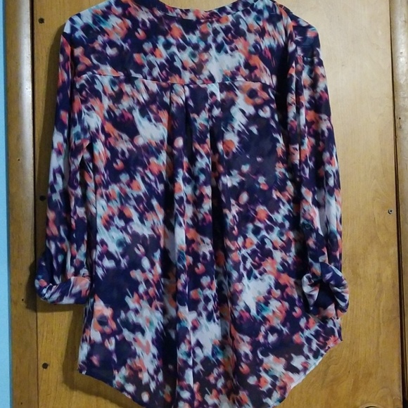 Cute, colorful, sheer blouse (BOGO) - Picture 3 of 3